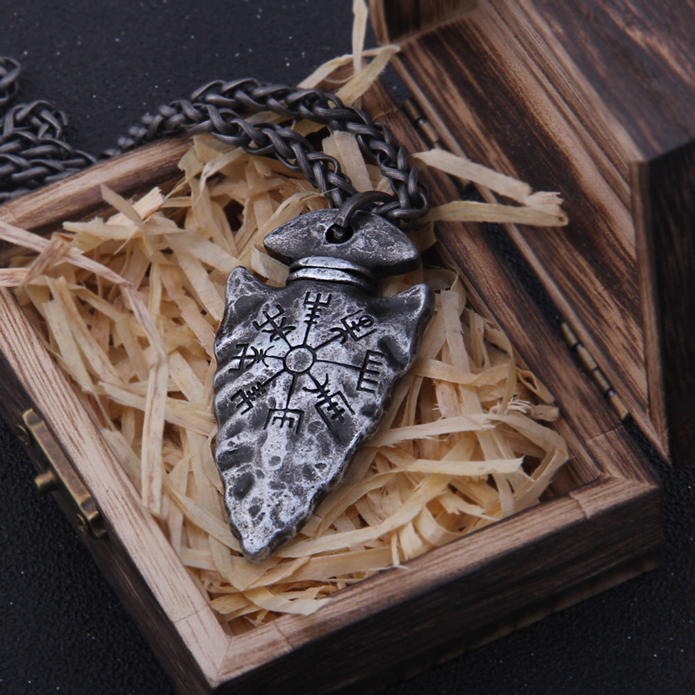 Vegvisir Arrowhead Pendant