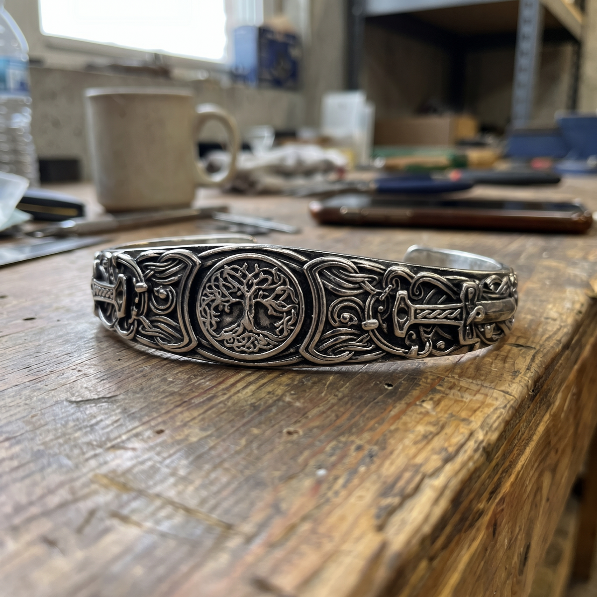 Yggdrasil Warrior Cuff Bangle