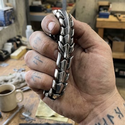 JORMUNGANDR BRACELET - STAINLESS STEEL