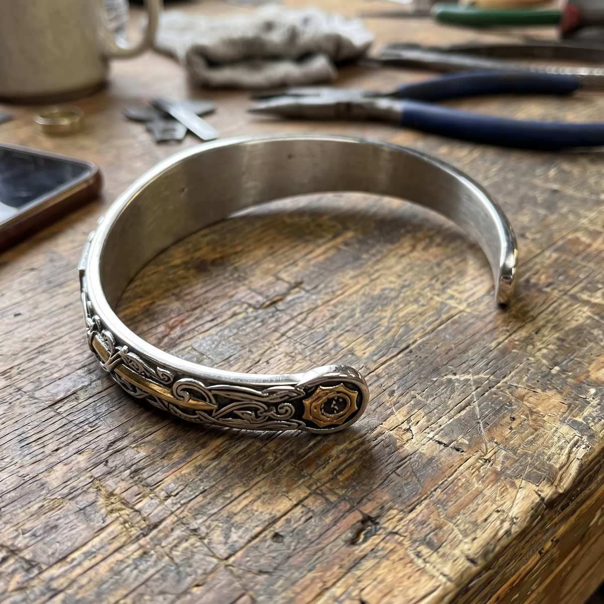 Yggdrasil Warrior Cuff Bangle