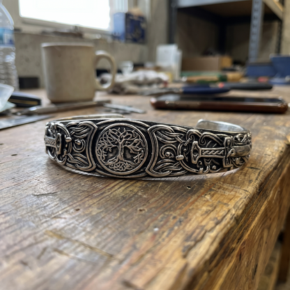 Yggdrasil Warrior Cuff Bangle